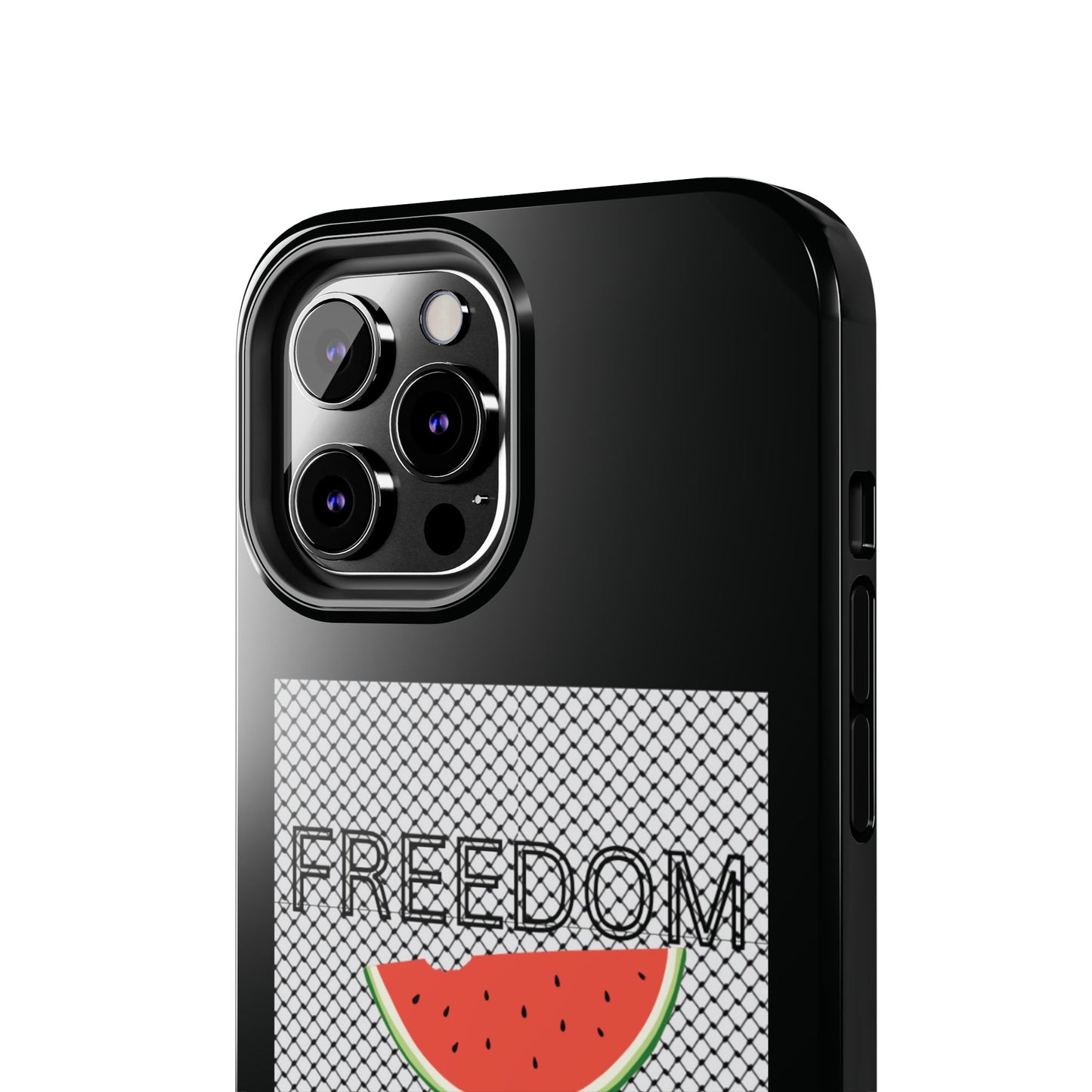 Freedom Vibes Tough Phone Case - Fun Watermelon & Heart Design