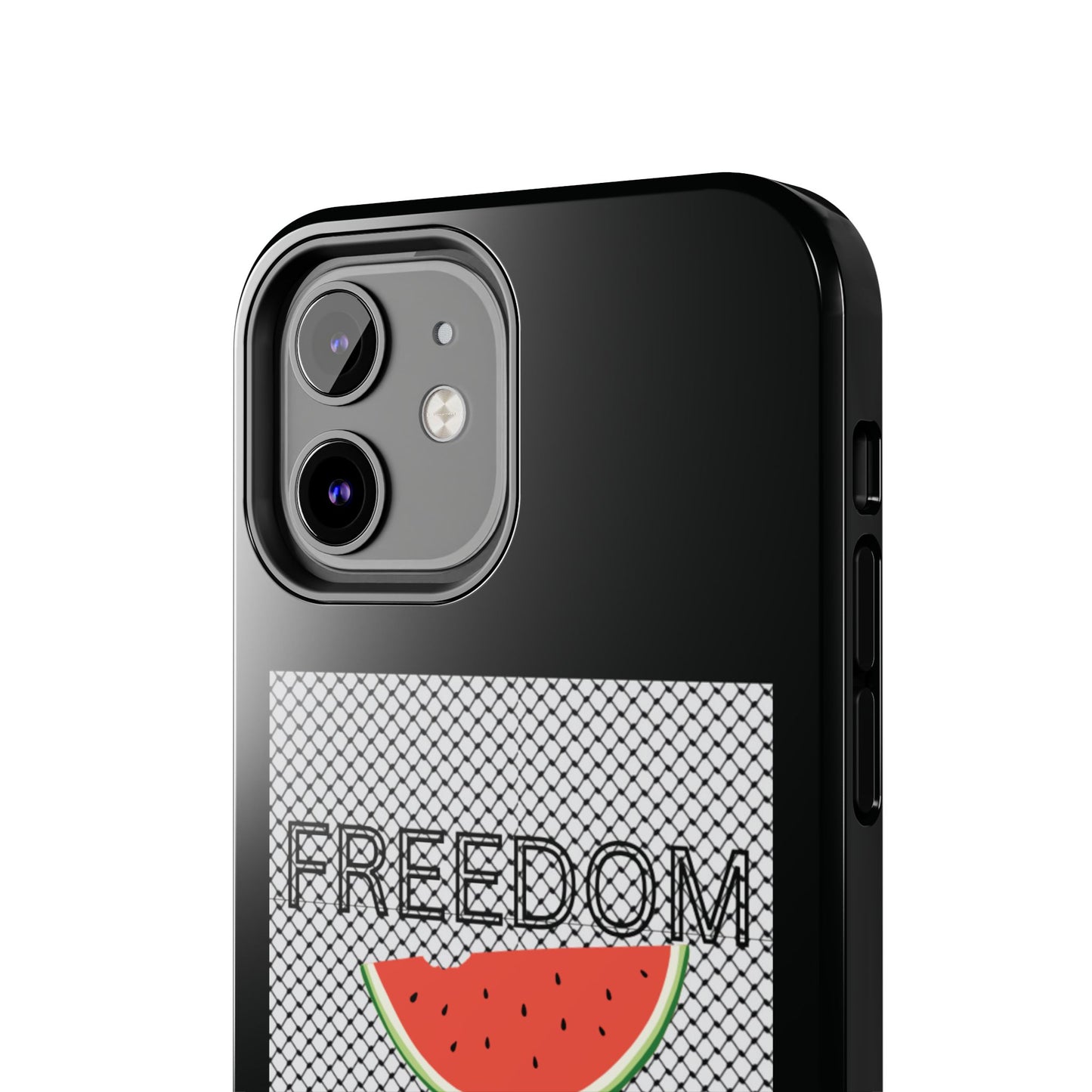 Freedom Vibes Tough Phone Case - Fun Watermelon & Heart Design