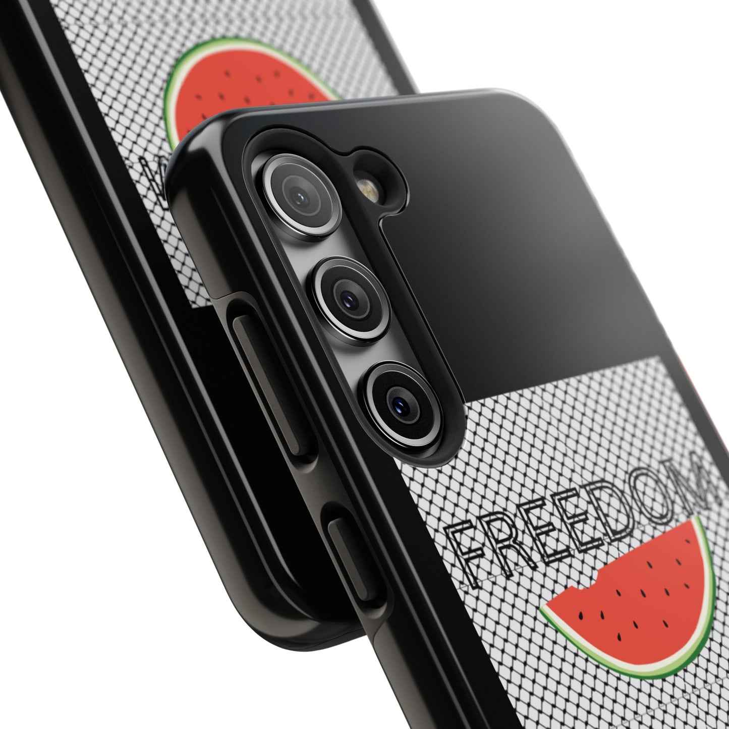 Freedom Vibes Tough Phone Case - Fun Watermelon & Heart Design