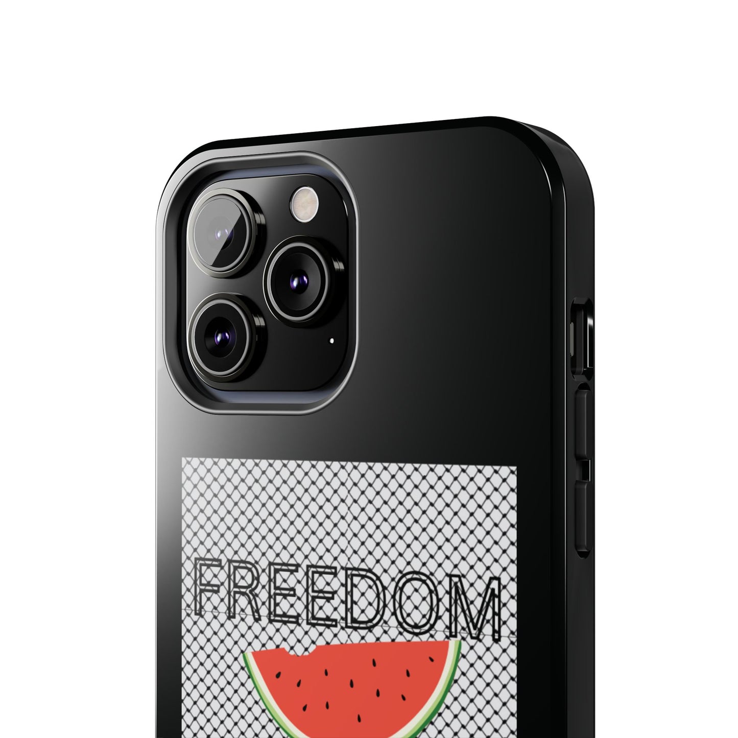 Freedom Vibes Tough Phone Case - Fun Watermelon & Heart Design