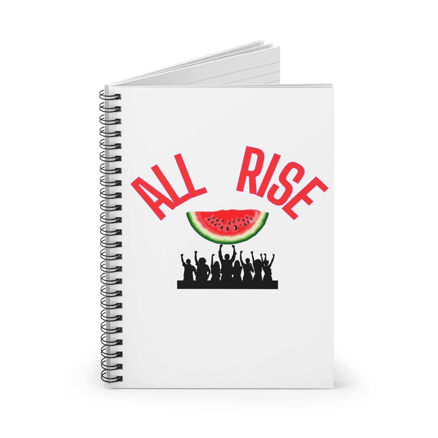 All Rise Watermelon Spiral Notebook - Fun & Motivational Journal for Students and Creatives