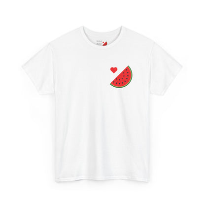 All Rise Watermelon Heart Unisex Heavy Cotton Tee